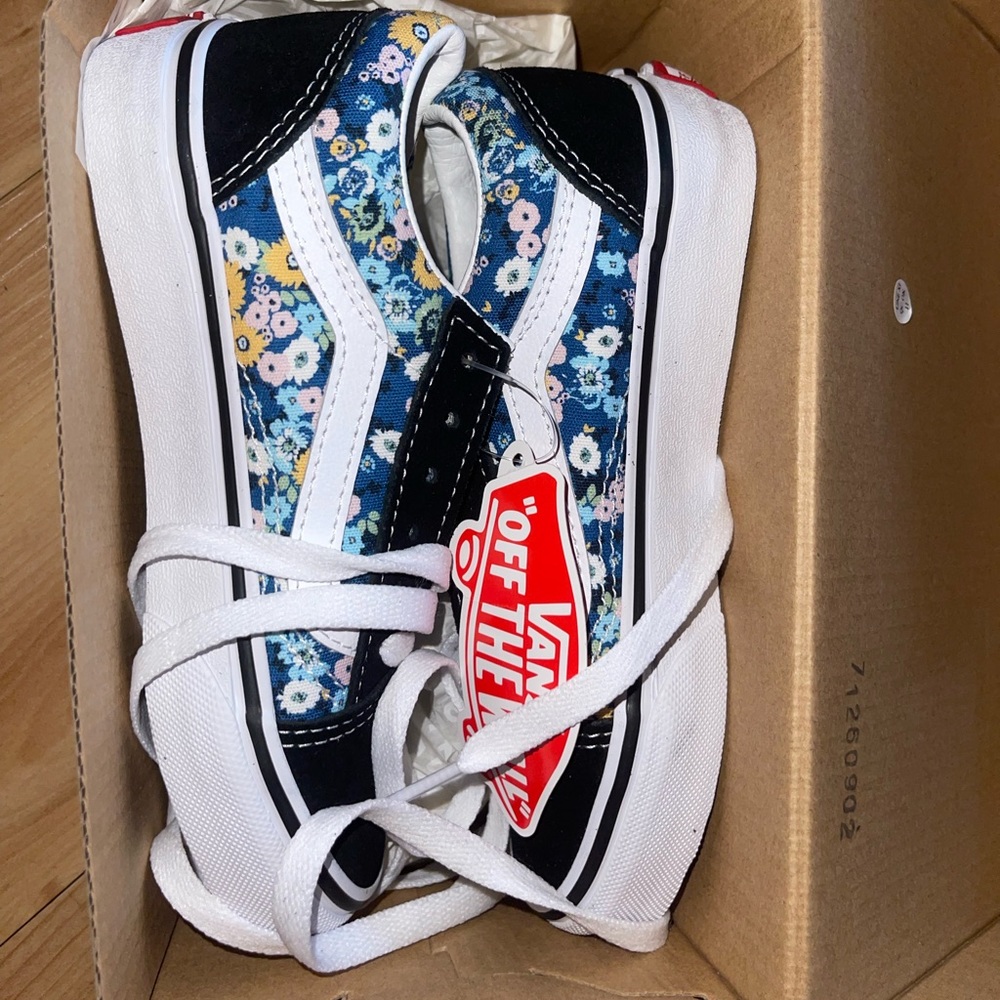 Girls Floral Vans